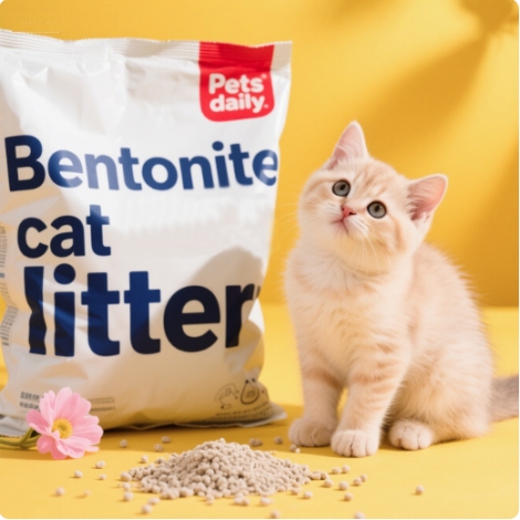 Premium Sodium Bentonite Clumping Cat Litter Dust-Free, 99 Odor Control good helper for cat