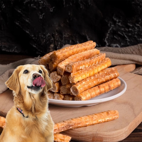 Organic Freeze-Dried Salmon Bones Treats for Dogs Single-Ingredient Dental Chews High Calcium Grain-Free Pet Snacks